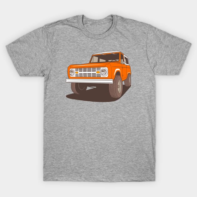 ORANGE BRONCO T-Shirt by OldSkoolDesign